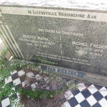 NIEKERK Michiel Frederik, van 1873-1953 & Hester Maria PRETORIUS 1877-1957 