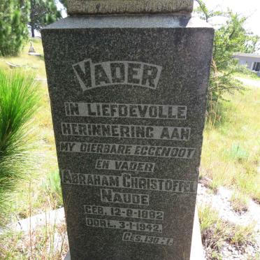 NAUDE Abraham Christoffel 1882-1942 & Louisa Elizabeth Magdalena NELSON 1884-1957 _2