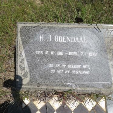 ODENDAAL H.J. 1910-1973