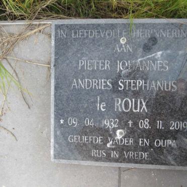 ROUX Pieter Johannes Andries Stephanus, le 1932-2019