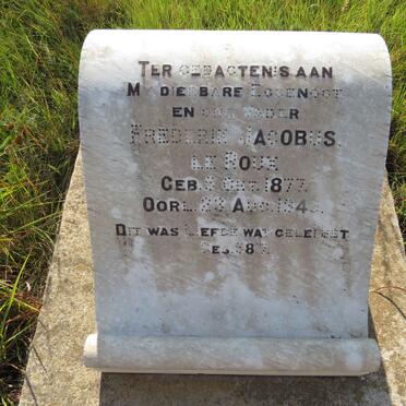 ROUX Frederik Jacobus, le 1877-1949