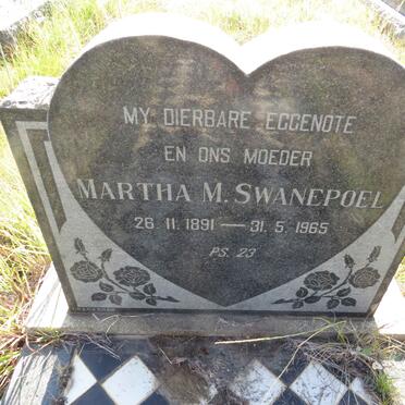 SWANEPOEL Martha M. 1891-1965