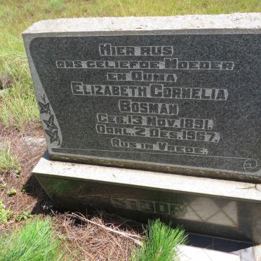 STOOP Elizabeth Cornelia Bosman 1891-1967