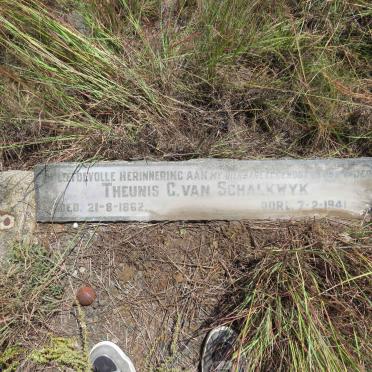 SCHALKWYK Theunis C., van 1862-1941