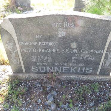 SONNEKUS Pieter Johannes 1942-1961 & Susanna Catherina DE JONGE 1943-