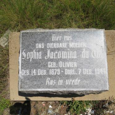 TOIT Sophia Jacomina, du nee OLIVIER 1879-1944