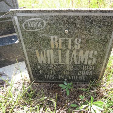 WILLIAMS Bets 1941-2008