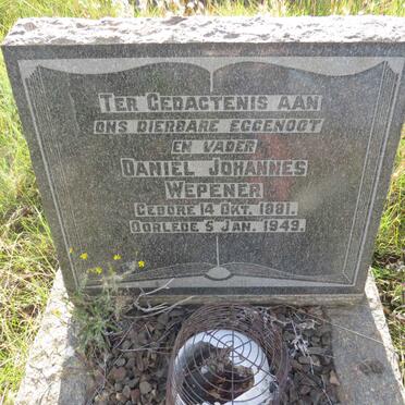 WEPENER Daniel Johannes 1881-1949