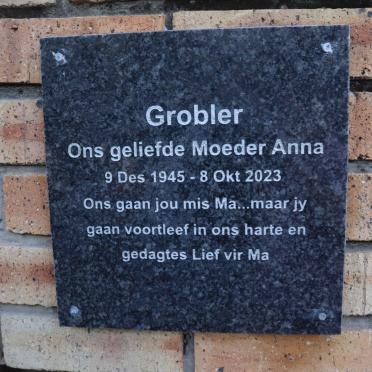 GROBLER Anna 1945-2023