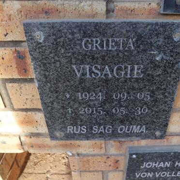 VISAGIE Grieta 1924-2015