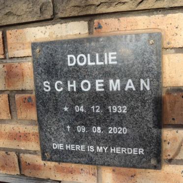 SCHOEMAN Dolie 1932-2020