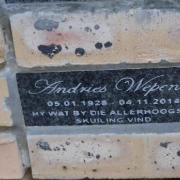 WEPENER Andries 1928-2014