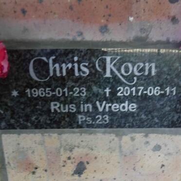 KOEN Chris 1965-2017