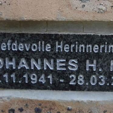 NEL Johannes H. 1941-2008