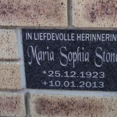 STONE Maria Sophia 1923-2013