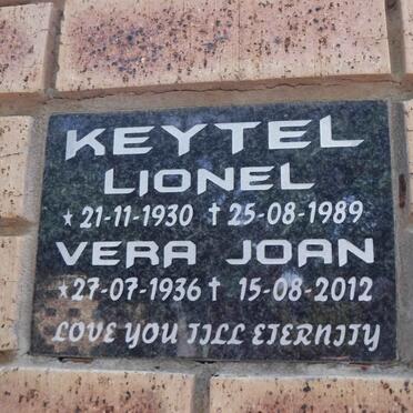 KEYTEL Lionel 1930-1989 &amp; Vera Joan 1936-2012