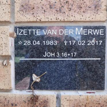 MERWE Izette, van der 1983-2017