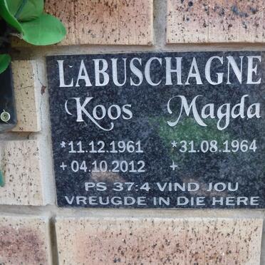 LABUSCHAGNE Koos 1961-2012 &amp; Magda 1964-