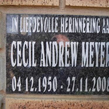 MEYER Cecil Andrew 1950-2008