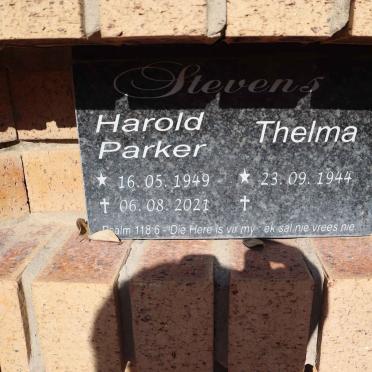 STEVENS Harold Parker 1949-2021 & Thelma 1944-