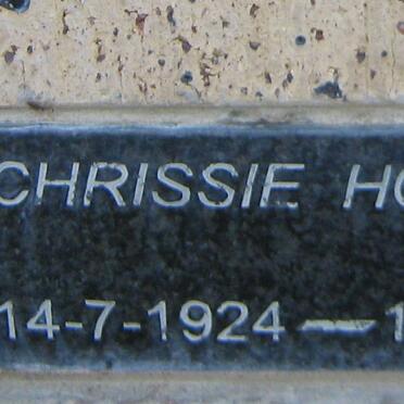 HOFFMAN Chrissie 1924-2003