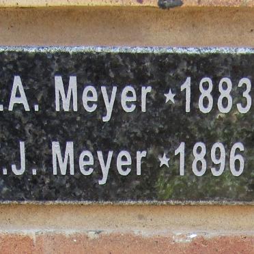 MEYER M.A. 1883-1942 &amp; E.J. 1896-1972