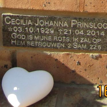 PRINSLOO Cecilia Johanna 1929-2014