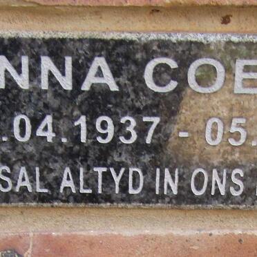 COETZEE Anna 1937-2008