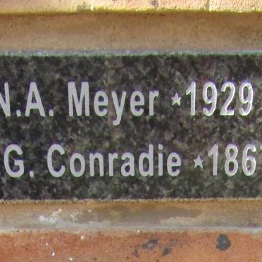MEYER N.A. 1929-1949 &amp; S.G. CONRADIE 1867-1950