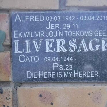 LIVERSAGE Alfred 1942- 1916 &amp; Cato 1944-
