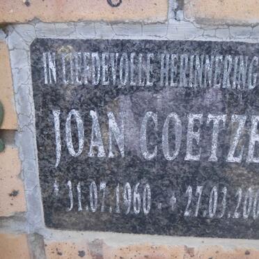 COETZEE Joan 1960-2007