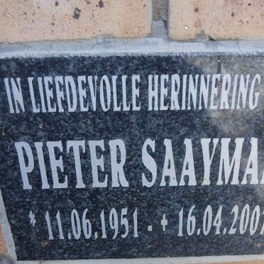 SAAYMAN Pieter 1951-2007