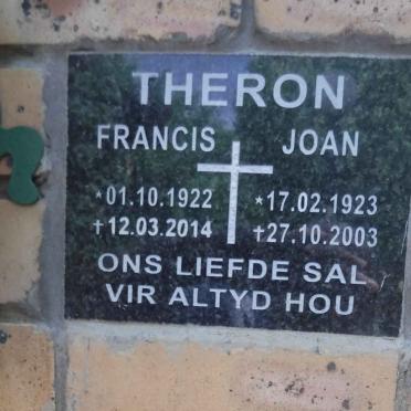 THERON Francis 1922-2014 &amp; Joan 1923-2003