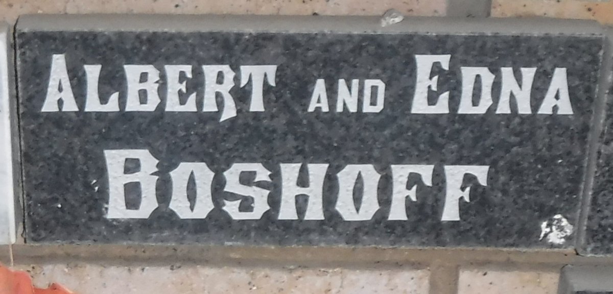 BOSHOFF Albert &amp; Edna