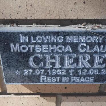 CHERE Motsehoa Claudia 1962-2014