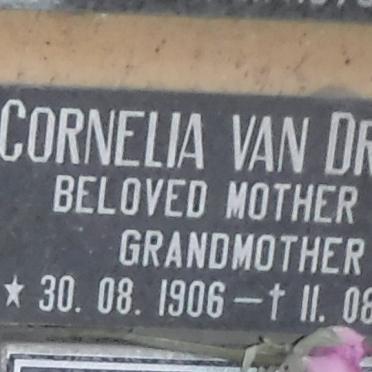 DRUNICK Cornelia, van 1906-1992