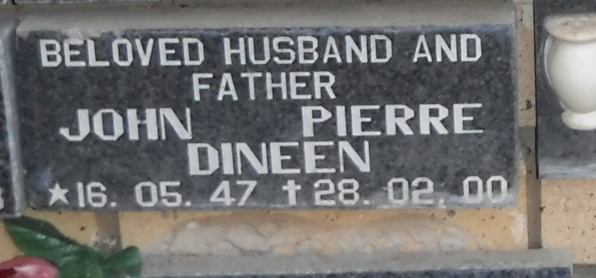 DINEEN John Pierre 1947-2000