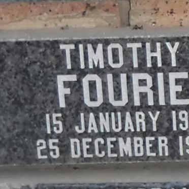 FOURIE Timothy 1961-1996
