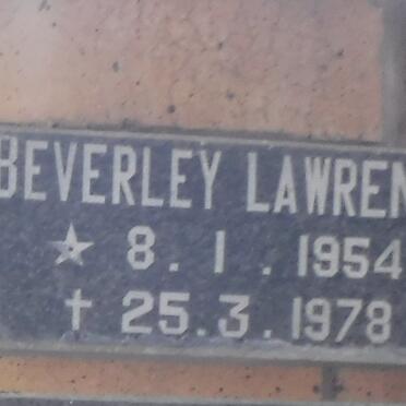 LAWRENCE Beverley 1954-1978