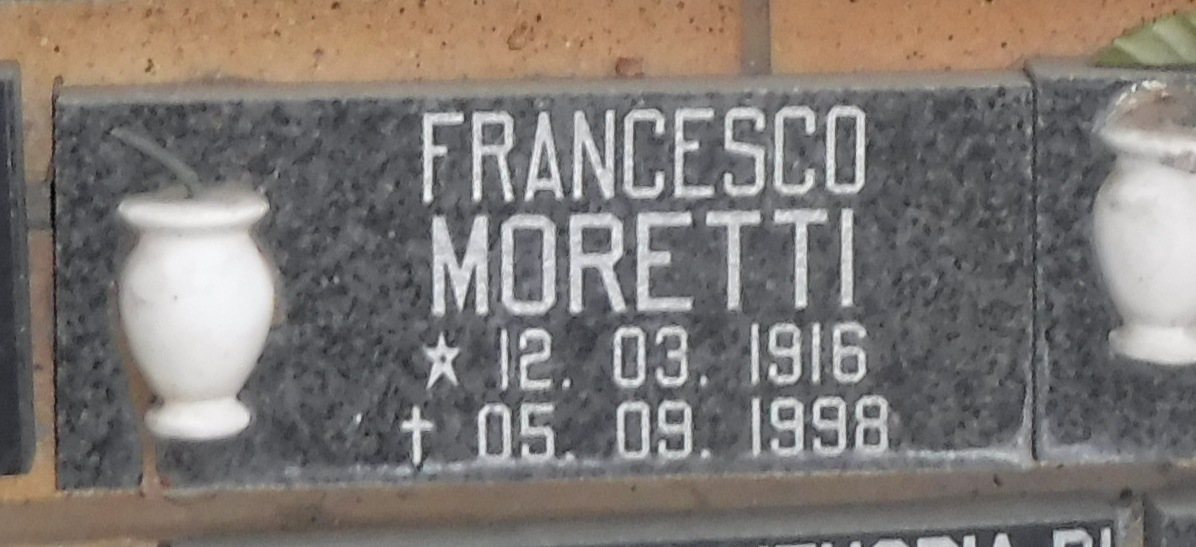 MORETTI Francesco 1916-1998
