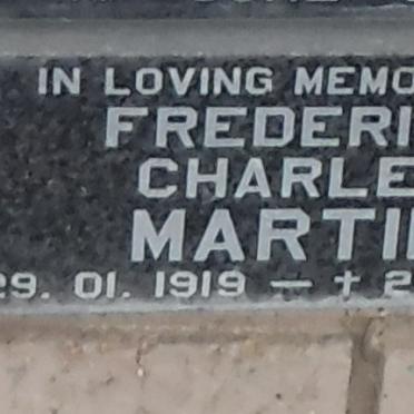 MARTIN Frederick Charles 1919-2001