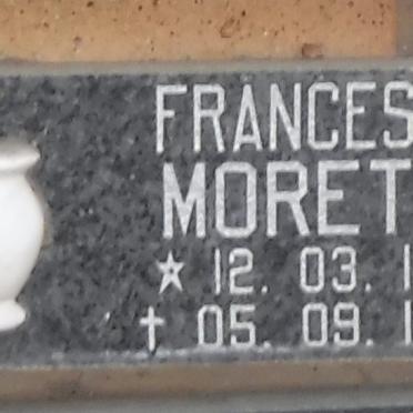 MORETTI Francesco 1916-1998