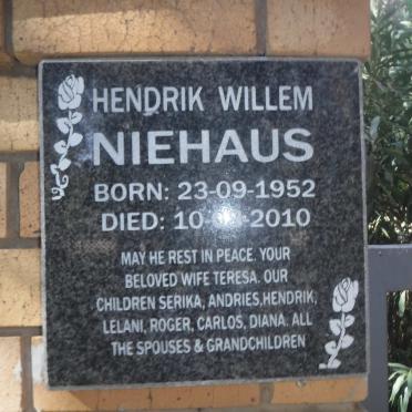NIEHAUS Hendrik Willem 1952-2010