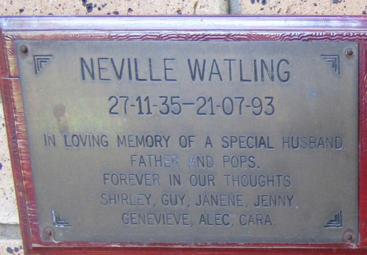 WATLING Neville 1935-1993