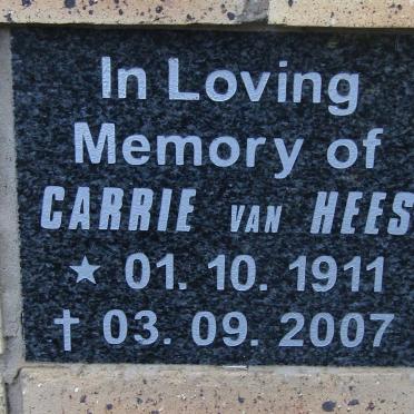 HEES Carrie, van 1911-2007
