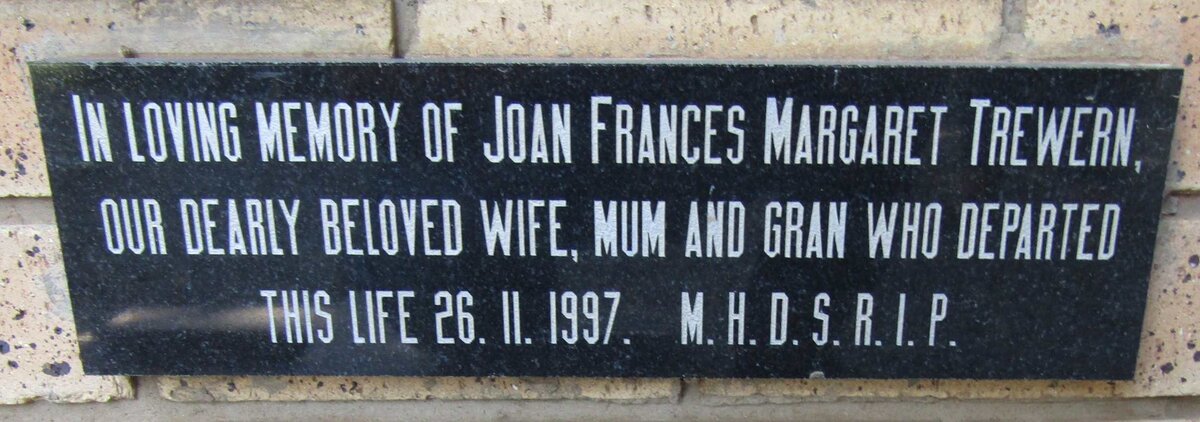 TREWERN Joan Frances Margaret -1997.
