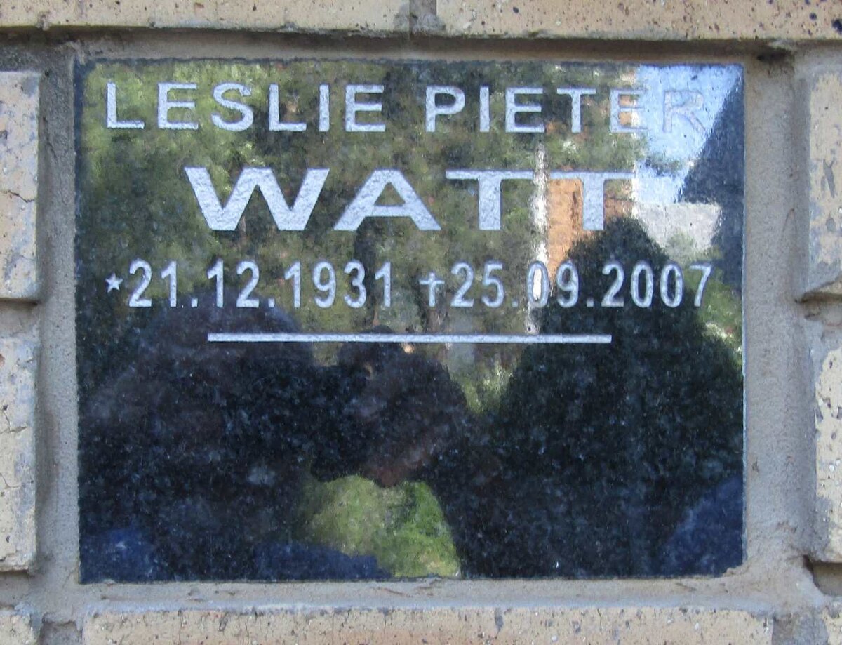 WATT Leslie Pieter 1931-2007