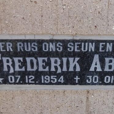 ABRIE Frederik 1954-1990