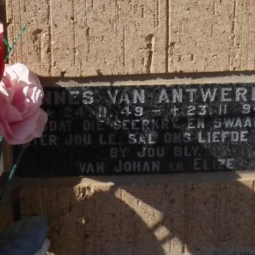 ANTWERPEN Hannes, van 1949-1994