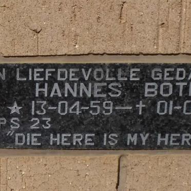 BOTHA Hannes 1959-1994